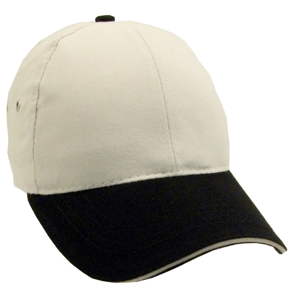 Brushed Two-tone cotton Twill Sandwich Cap - Image 6