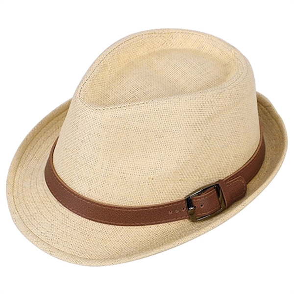 FEDORA HAT WITH LEATHER BAND - Image 2