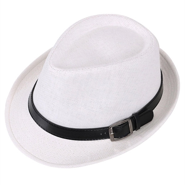 FEDORA HAT WITH LEATHER BAND - Image 3