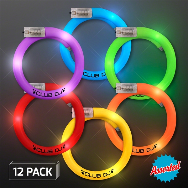 LED Flash Tube Bracelets - Assorted Colors - Image 1