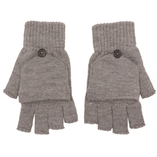 Fingerless gloves with flap - Image 4