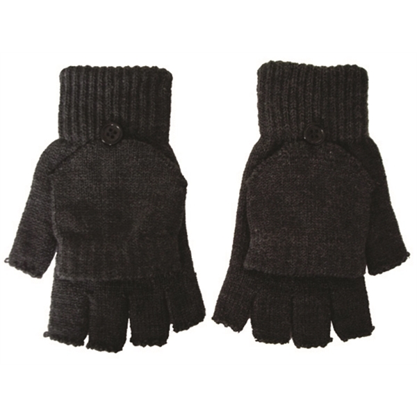 Fingerless gloves with flap - Image 5