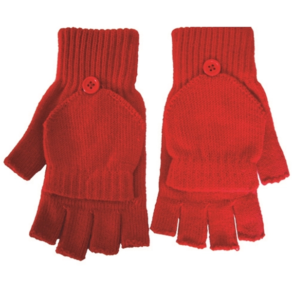 Fingerless gloves with flap - Image 7