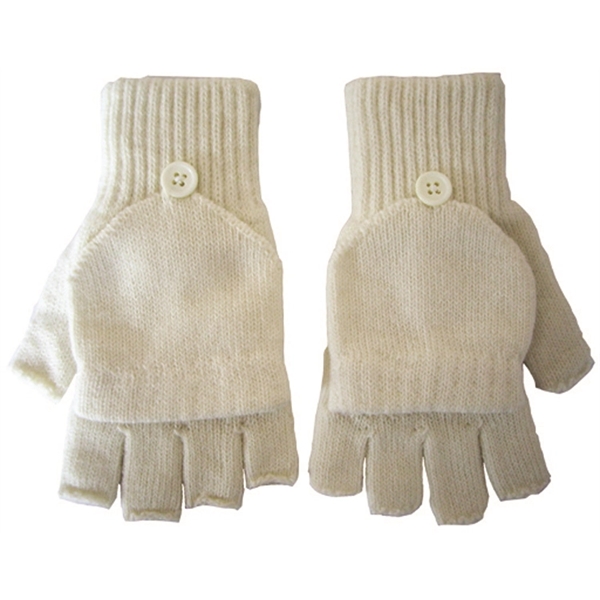 Fingerless gloves with flap - Image 8