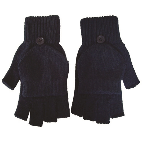 Fingerless gloves with flap - Image 5