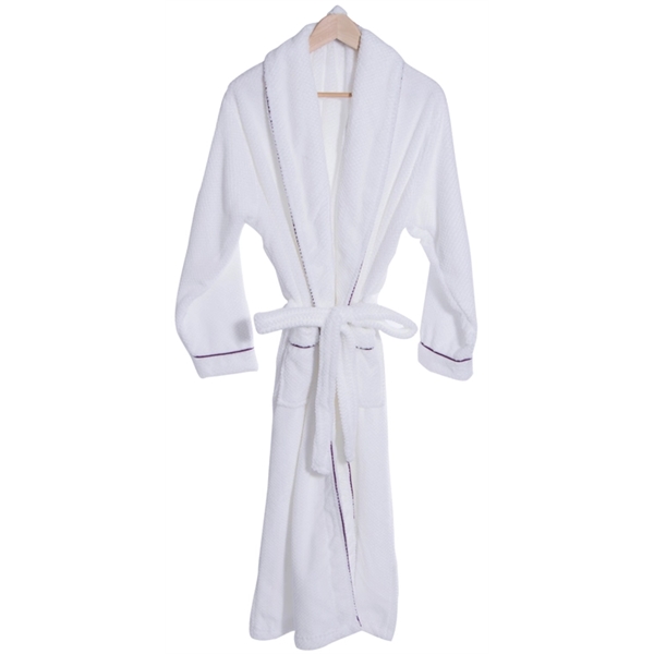 CORAL PLUSH ROBE WITH TRIM - Image 6