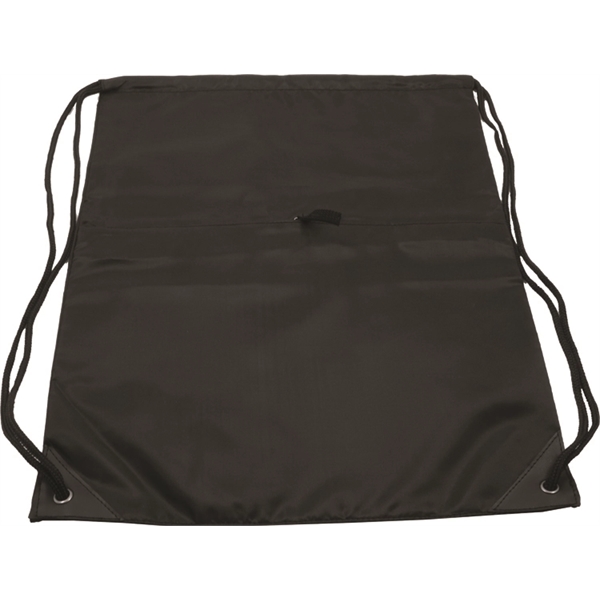 Drawstring bag with pocket - Image 2
