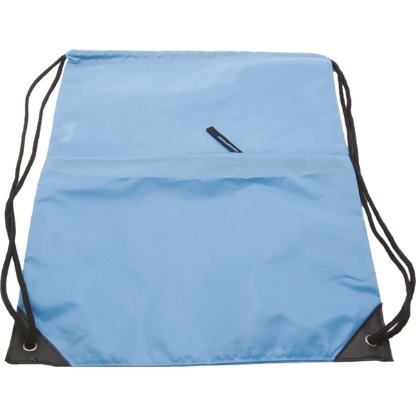 Drawstring bag with pocket - Image 6