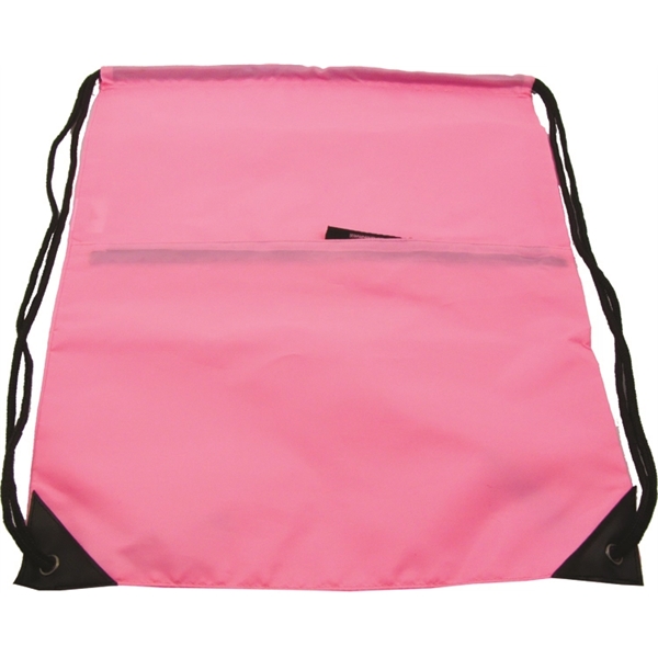 Drawstring bag with pocket - Image 9