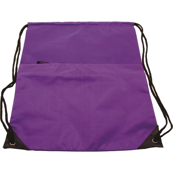 Drawstring bag with pocket - Image 10