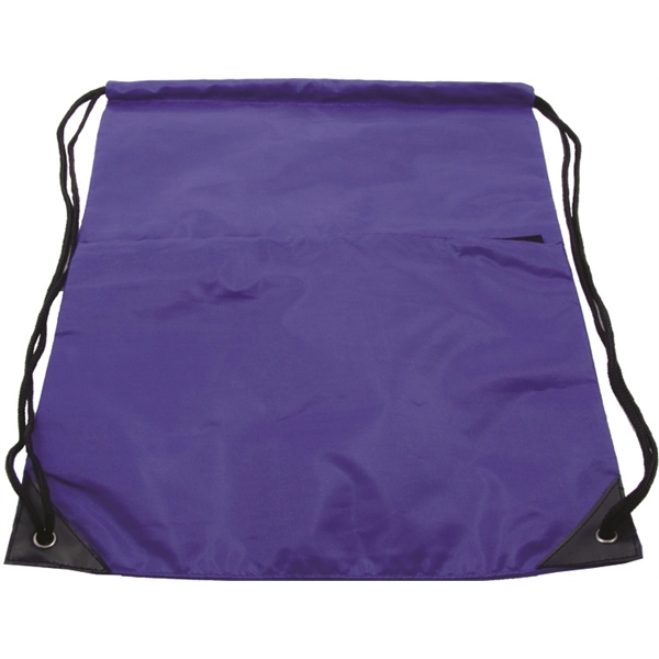 Drawstring bag with pocket - Image 12