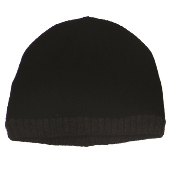 Knitted Beanie With Fleece Ear Lining - Image 2