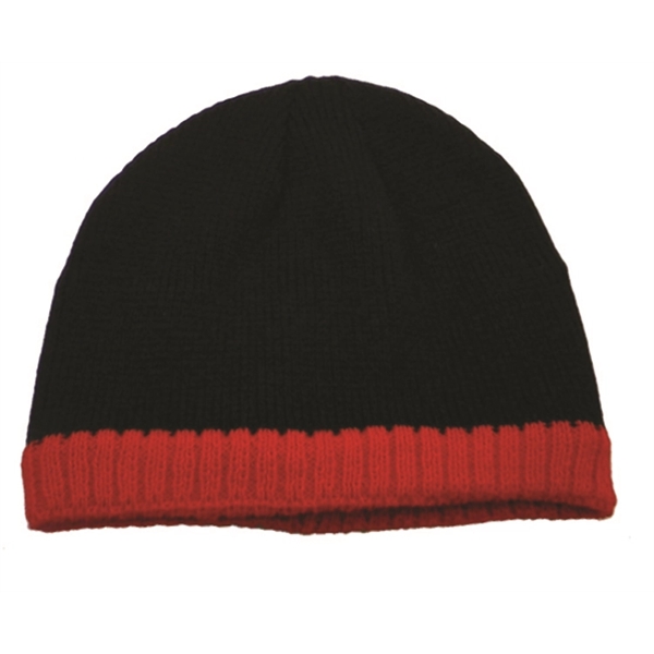 Knitted Beanie With Fleece Ear Lining - Image 4