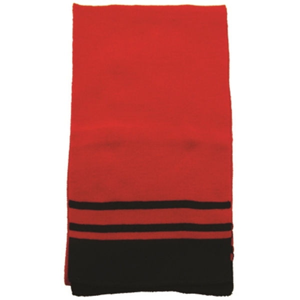Deluxe Acrylic Scarf with Stripe - Image 7