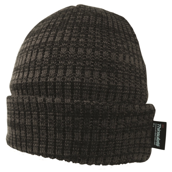 THINSULATE MARBLE BEANIE WITH FLEECE LINING - Image 2