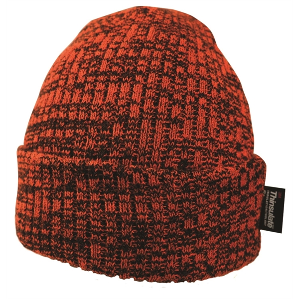 THINSULATE MARBLE BEANIE WITH FLEECE LINING - Image 5