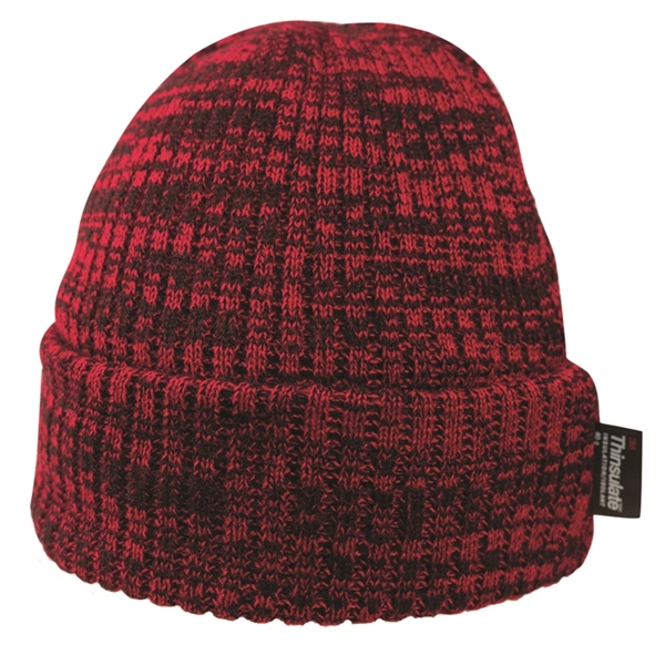 THINSULATE MARBLE BEANIE WITH FLEECE LINING - Image 7