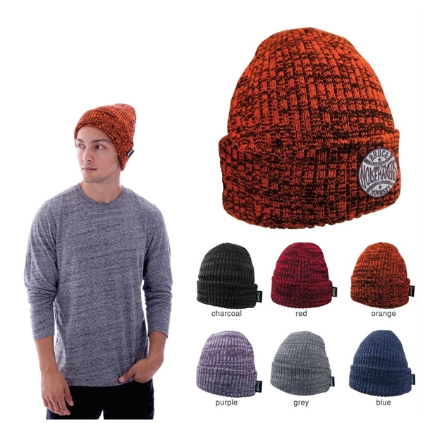THINSULATE MARBLE BEANIE WITH FLEECE LINING - Image 1