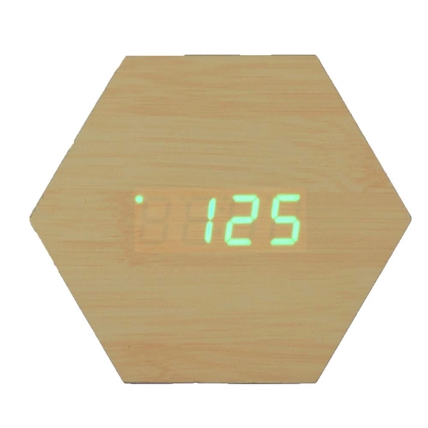 Modern Hexagon LED Clock - Image 8