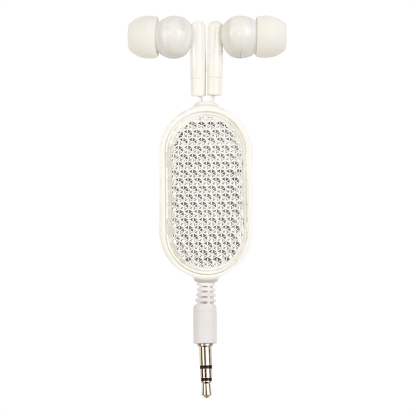 Retractable Reflective Earbuds - Image 3