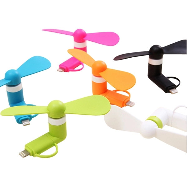 Portable mini fans for cell phone, power bank, tablet - Image 4