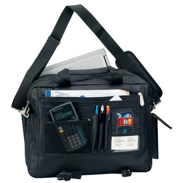 Deluxe 2-Compartment Computer Briefcase - Image 3