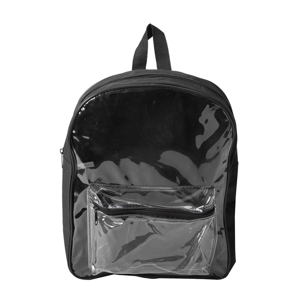 Clear PVC Backpack w/ Colored Back - Image 2