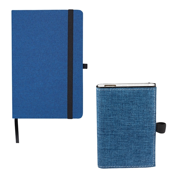 STRAND™ Snow Canvas Notebook and Executive Charger Gift Set - Image 2