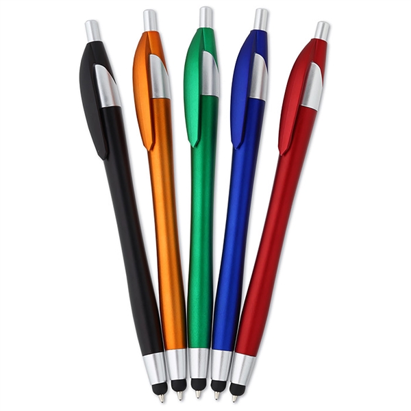 Plastic Ballpoint Pen Dart Pen With Stylus