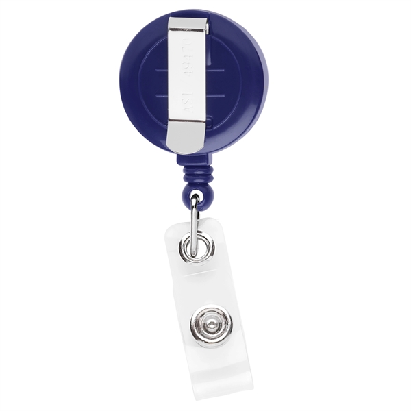 Round "BETTER" Retractable Badge Reel (solid color) - Image 2