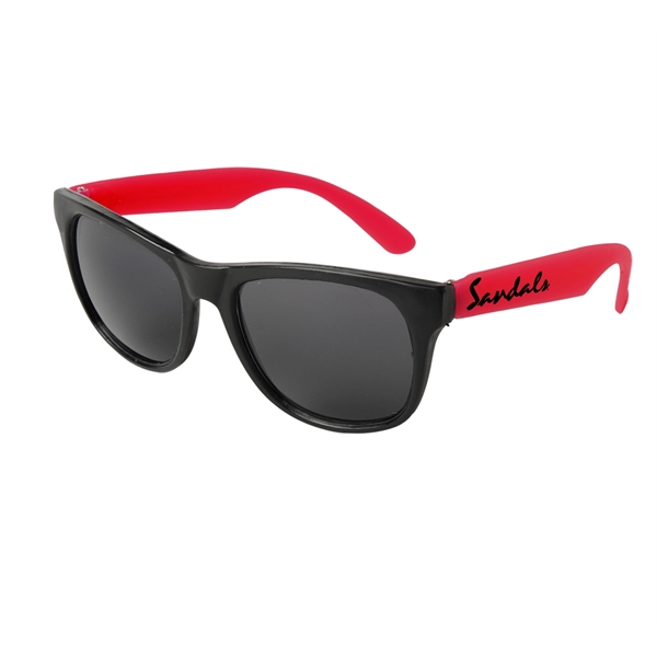 Neon Sunglasses - Black Frame - Image 4