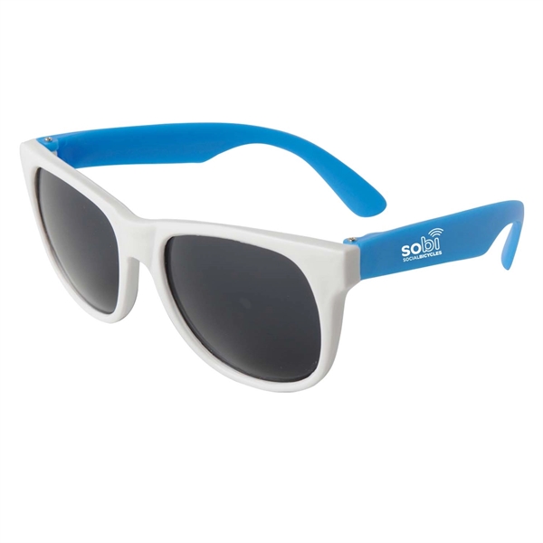 Neon Sunglasses - White Frame - Image 2