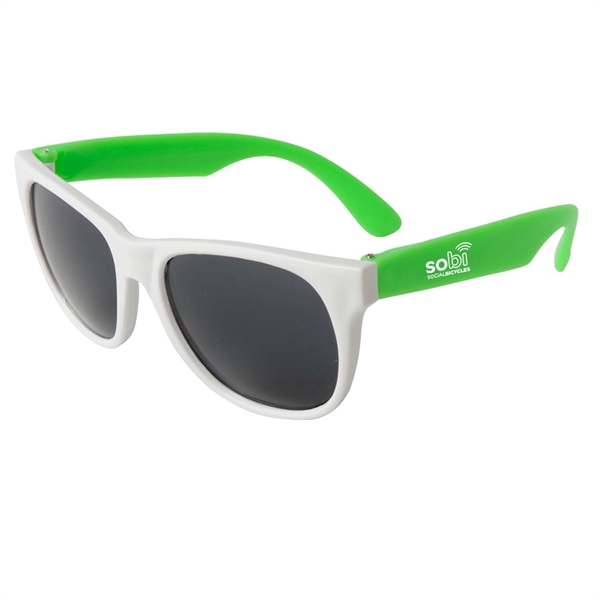 Neon Sunglasses - White Frame - Image 3