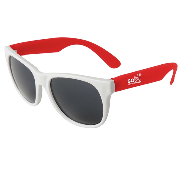 Neon Sunglasses - White Frame - Image 5