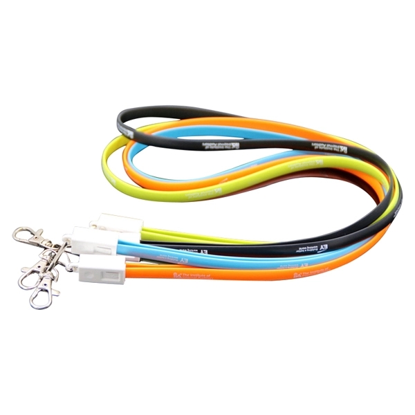 2 in 1 Lanyard USB charging and data cable for iPhone and An - Image 3