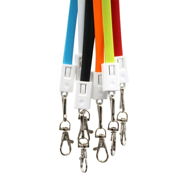 2 in 1 Lanyard USB charging and data cable for iPhone and An - Image 4