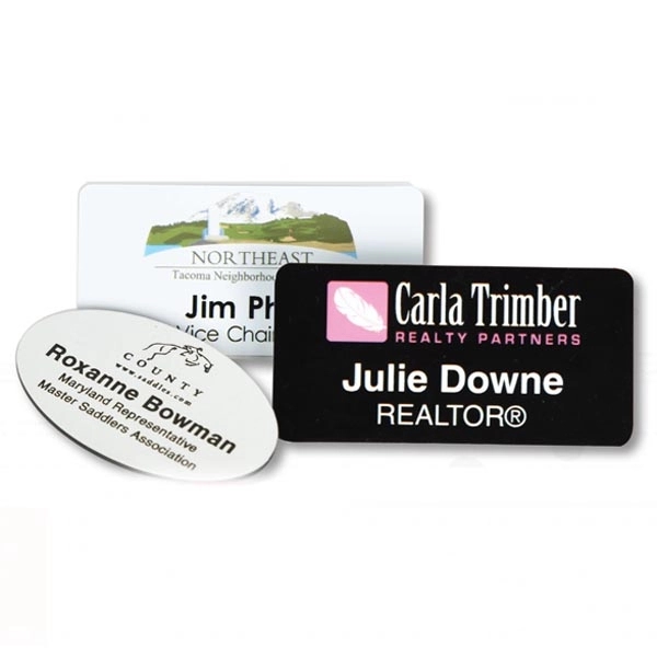 Full Color Digital Print Name Plate with Engraving