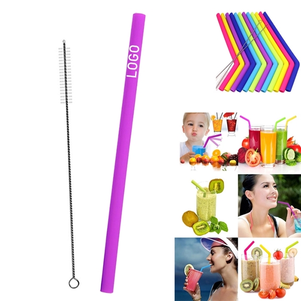 Reusable Silicone Straw with One Cleaner - Image 7