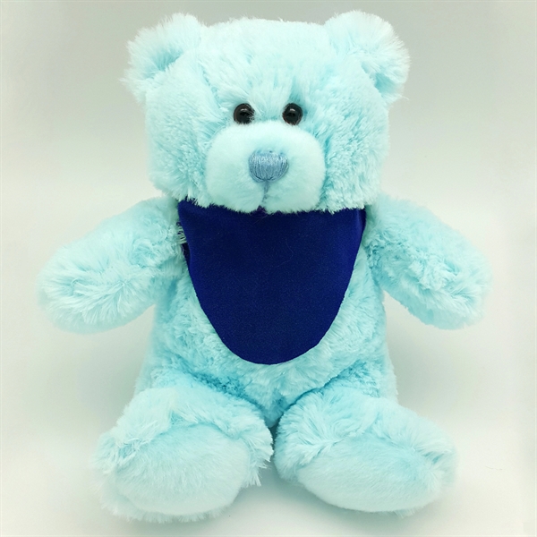 8" Bright Color Blue Bear - Image 7