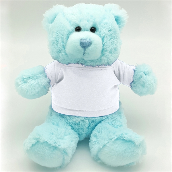 8" Bright Color Blue Bear - Image 9