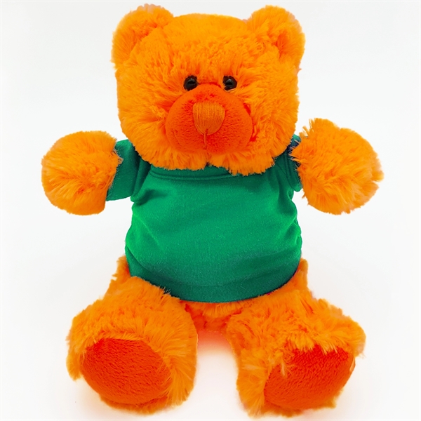 8" Bright Color Orange Bear - Image 12