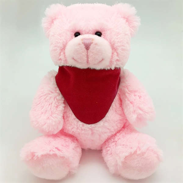 8" Bright Color Pink Bear - Image 3