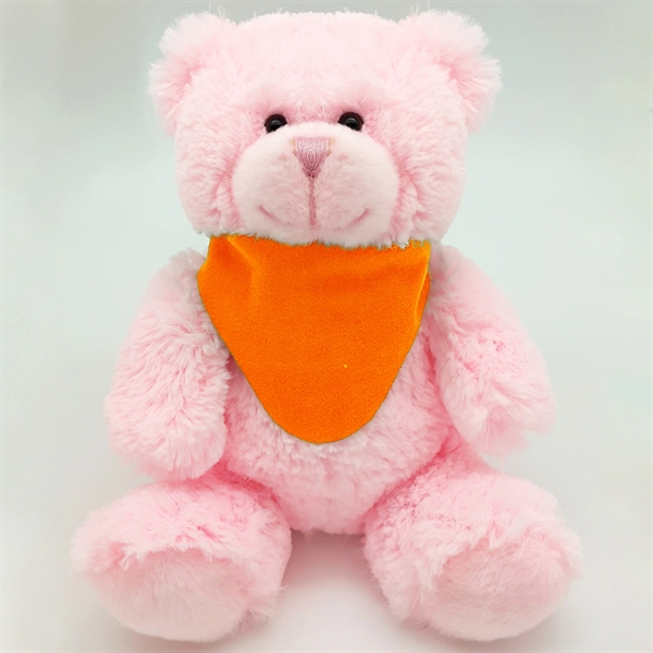 8" Bright Color Pink Bear - Image 5