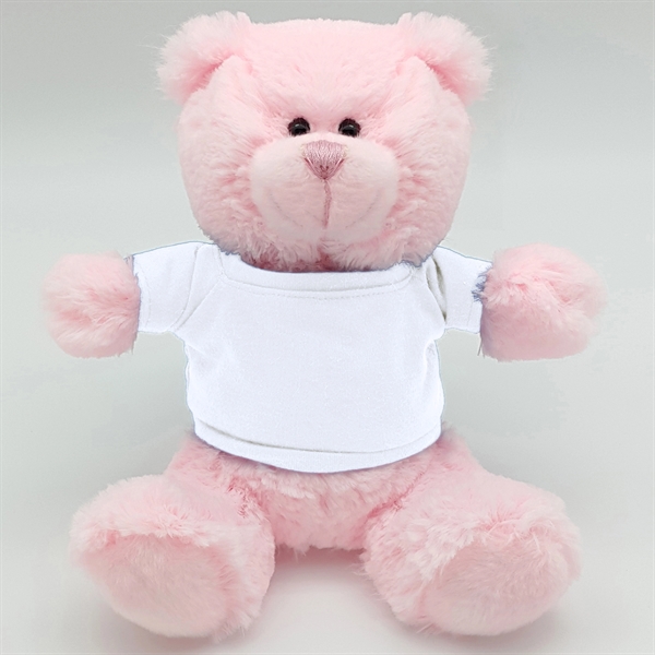 8" Bright Color Pink Bear - Image 9