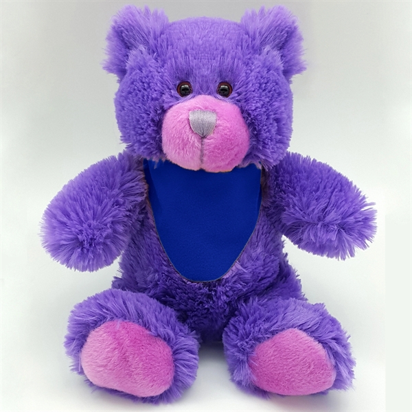 8" Bright Color Purple Bear - Image 7