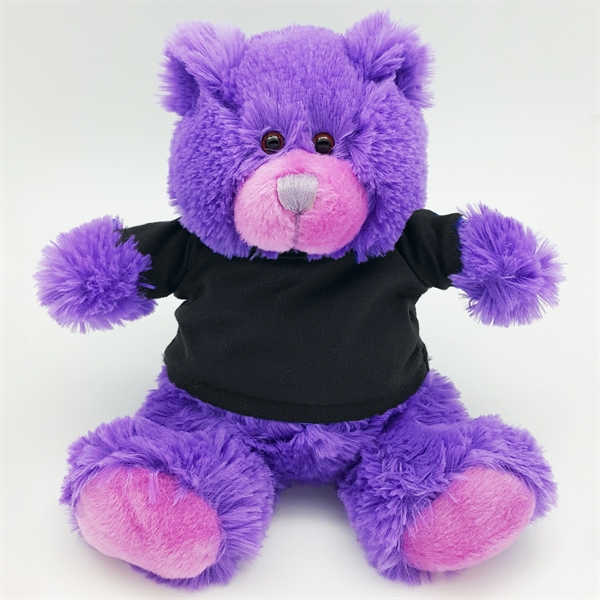 8" Bright Color Purple Bear - Image 15