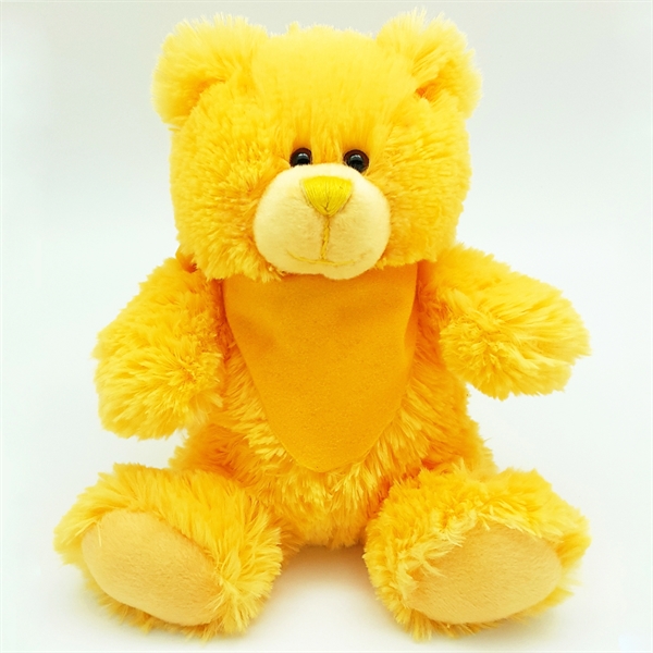 8" Bright Color Yellow Bear - Image 4