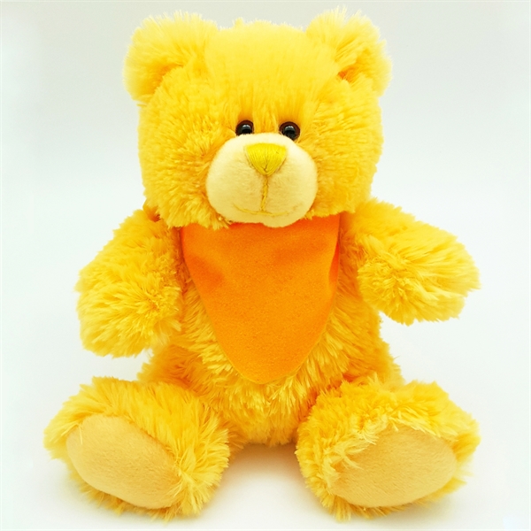 8" Bright Color Yellow Bear - Image 5