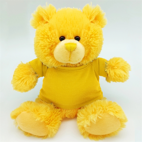 8" Bright Color Yellow Bear - Image 11