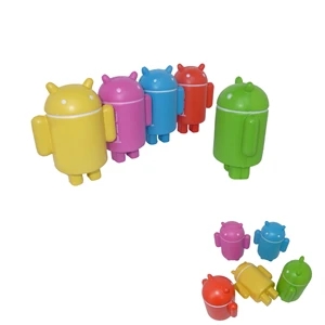 4" Tall Android Robot Stress Reliever Ball